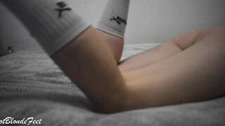 Bombshell Blonde Into Big Socks, You Need to Watch It - Miley Grey