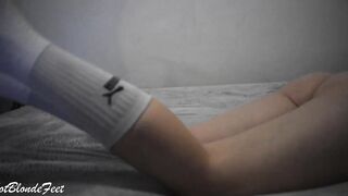 Bombshell Blonde Into Big Socks, You Need to Watch It - Miley Grey