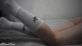 Bombshell Blonde Into Big Socks, You Need to Watch It - Miley Grey