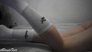 Bombshell Blonde Into Big Socks, You Need to Watch It - Miley Grey