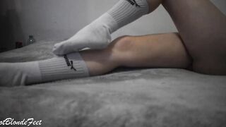 Bombshell Blonde Into Big Socks, You Need to Watch It - Miley Grey