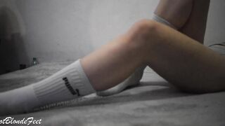 Bombshell Blonde Into Big Socks, You Need to Watch It - Miley Grey