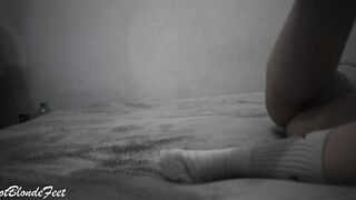 Bombshell Blonde Into Big Socks, You Need to Watch It - Miley Grey