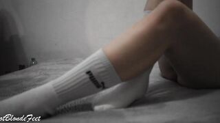 Bombshell Blonde Into Big Socks, You Need to Watch It - Miley Grey