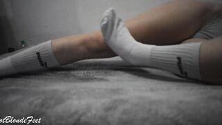 Bombshell Blonde Into Big Socks, You Need to Watch It - Miley Grey