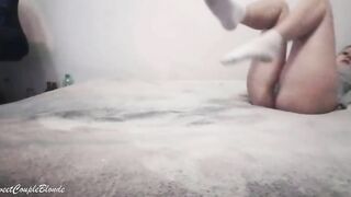 Adorable Blonde Shows Hottie Foot Inside Socks - Miley Grey