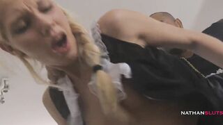 Adorable French Maid Kimber Delice Gets Her Vagina Nailed
