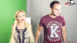 PHOTOGRAPHER TOWS DOWN GERMAN BLONDE PERFORMER AND FUCKS HER WITHOUT PVC