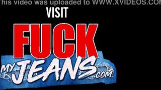 European Bae into Jeans Eye Rolling Hardcore Anal Fucking