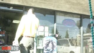 beauty blonde 18 yo outside rough banged! and exhib