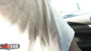 beauty blonde 18 yo outside rough banged! and exhib