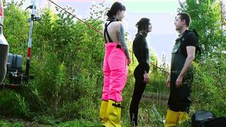Trained for painal with dunks into the pond - rough anal BONDAGE