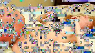 Shaved guy pounds nice-melons red head inside her rosy twat