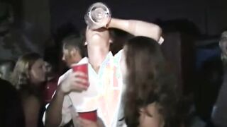 Sexsual college skank is watched getting screwed