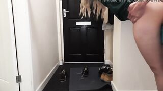 Delivery Dude Knocked on the Door as I Screwed my Wifey and I let him Nailed her while I See.
