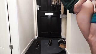 Delivery Dude Knocked on the Door as I Screwed my Wifey and I let him Nailed her while I See.