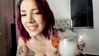 Erotic red haired Otaku is into uncontrollable hoe mode