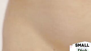 Crazy british micro cock domme wanking submissive bf