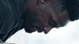 DarkX - Long Tittied Hispanic Bridgette B Massaged By big black cock