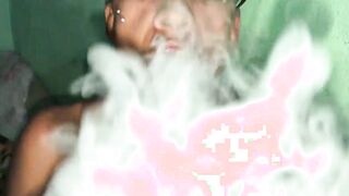 I'm with Instagram toyator2 I'm smoking hookah thinking about setting up a YouTube channel my little white women arrives and starts rides my dick