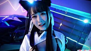 The Best of Ria Kurumi into Azur Lane Atago Race Queen Cosplay at Cospuri.com