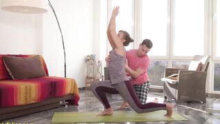 MILF gets deep banged! by yoga instructor