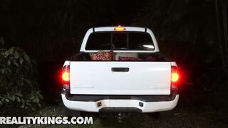 Reality Kings - Phat butt hispanic Luna Camgirl fucks into back of a truck