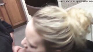 Stranger chick blows my cock inside Walmart