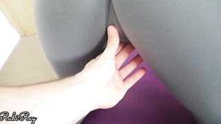 Satisfy Cum inside My Soak Panty and Yoga Leggings