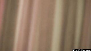 Teenie home alone masturbating