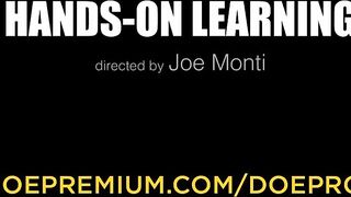 CRAZY TUTOR - Blonde Romanian milf Lara De Santis bangs lusty schoolgirl