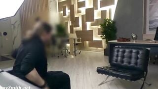 Silence. Jeny Smith with no underwear showing off a man. Concealed camera office prank