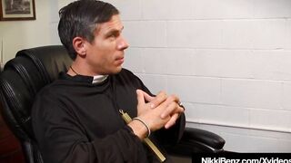 Freaky School Girls Nikki Benz & Jessica Jaymes Plowed Priest?