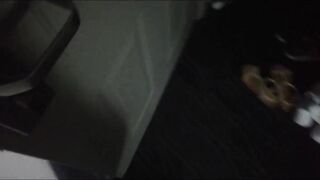 My cunt and legs vibrating from multiple anal orgasms while i getting boned inside hotel room full