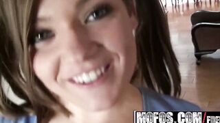 MOFOS - Adorable teens Ashlynn Leigh shows off her socks, sucking off and booty fucking