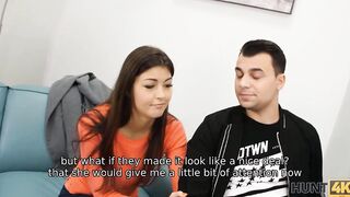 HUNT4K. Boy is able to purchase vehicle only after girlfriend has sex with its owner