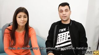 HUNT4K. Boy is able to purchase vehicle only after girlfriend has sex with its owner