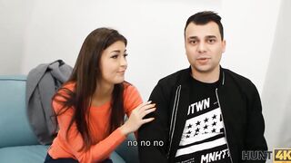HUNT4K. Boy is able to purchase vehicle only after girlfriend has sex with its owner