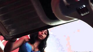 Bae young dark haired seduces the plumber
