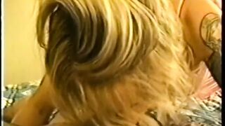 Bimbo takes long facial after wild sex