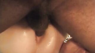 Dirty red haired shoves various vibrators into her vagina before banging