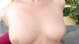 Bro removes dark hair's bikini and offer her deep drilling
