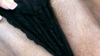 Playful thick newspaper dark hair paddles her pickle sitting