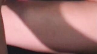 Blonde whore blows and fucks long african dick on a rooftop