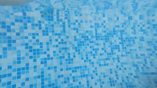 Just underwater feet play into waterpark