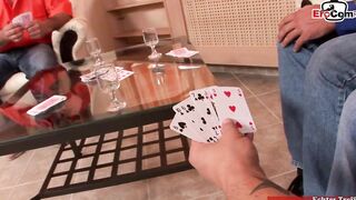 Eighteen into fishnet tights anal boned inside a gang bang