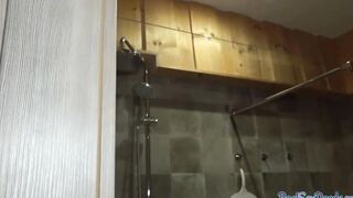 Pulled petite eurobabe stuffed into pov before giving head