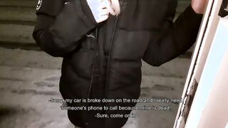 Desperate stranger blows me off and let me banged! her so she could use my Phone and Call Vehicle Mechanic