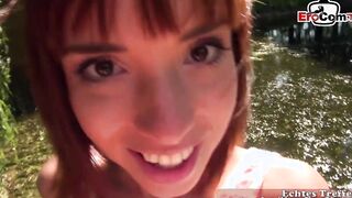 GERMAN EIGHTEEN INTO NYLONS SCREWED ANAL INTO OUTDOOR pov