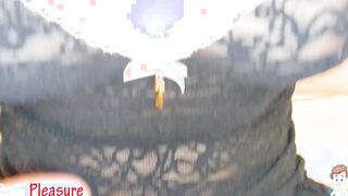 Close Up BALD TWAT showing off and fucking DICK !!